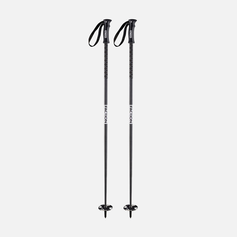 Black Faction Skis Faction poles