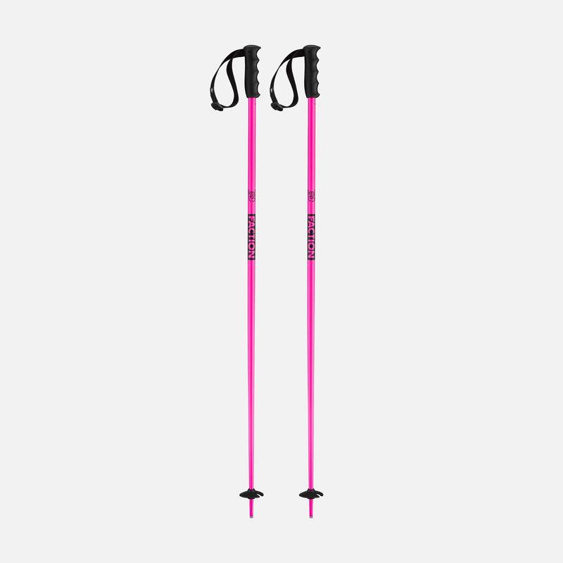 Pink Faction Skis Prodigy poles