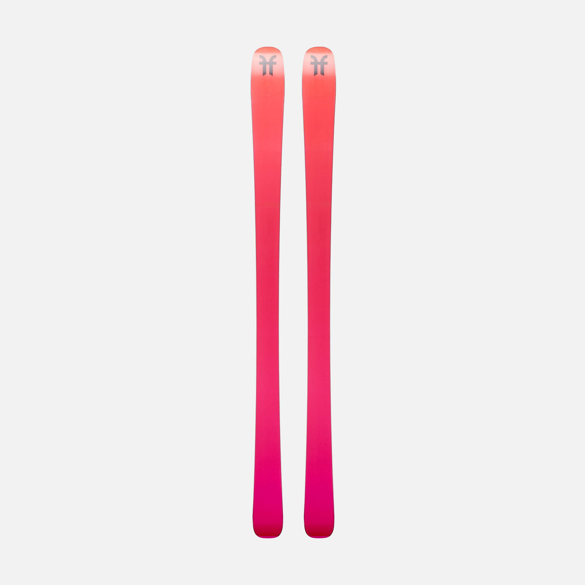 Red and pink piste ski Faction skis Dancer 79 base 2026