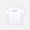 Faction skis white logo t-shirt back