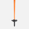 Orange Faction Skis Faction poles close-up of all-mountain basket