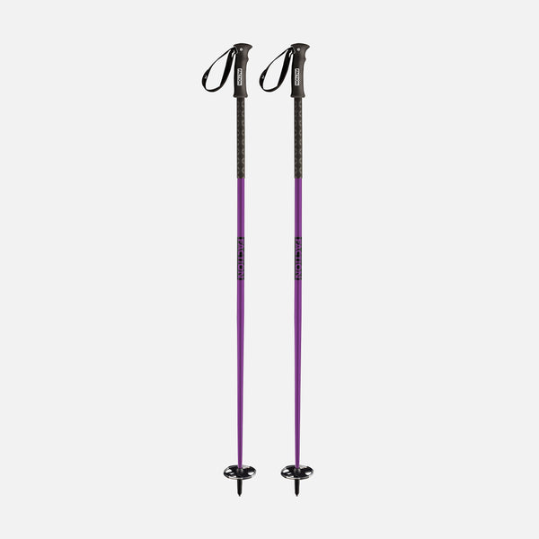 Purple Faction Skis Faction poles