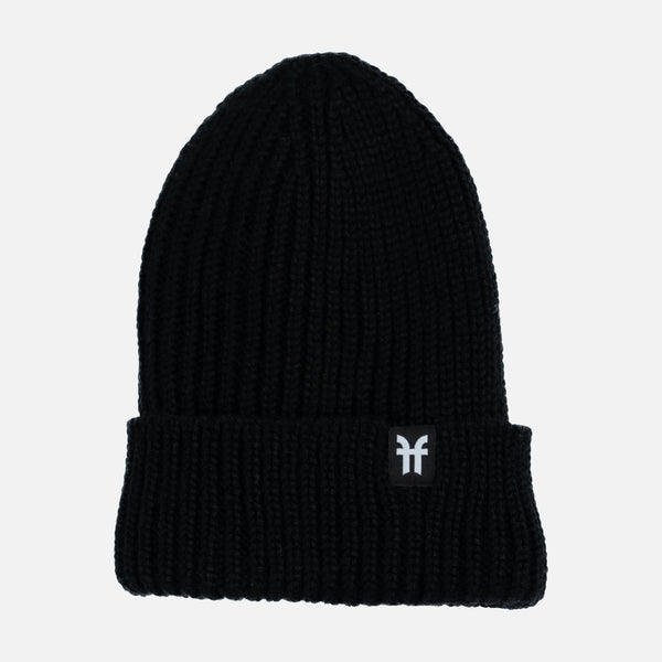 Faction Black Tall Beanie