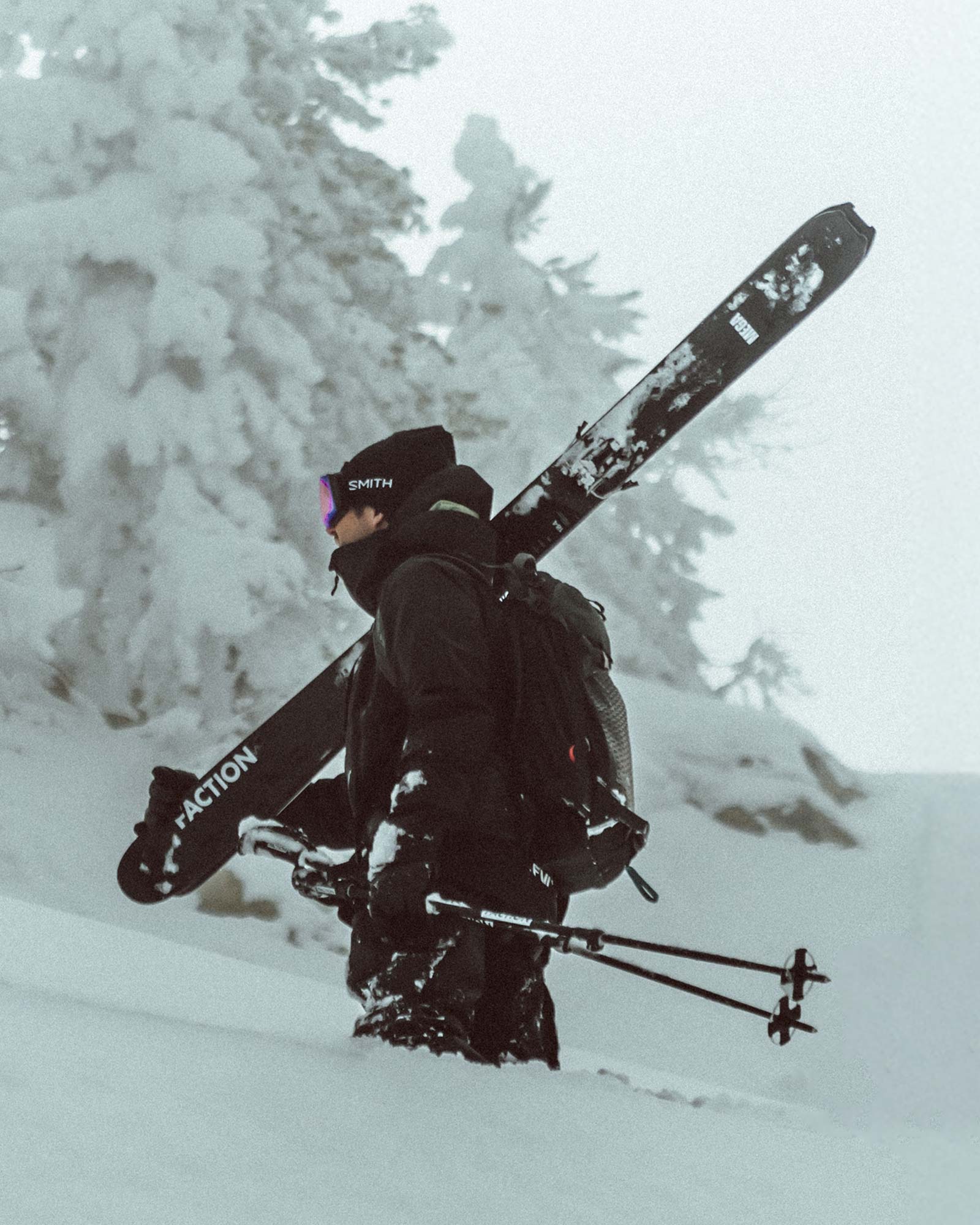 ファクション ラ・マシーン3、ビンディング、スキン付き Faction La Machine 3 | 2025 Touring Ski – Faction Skis CA