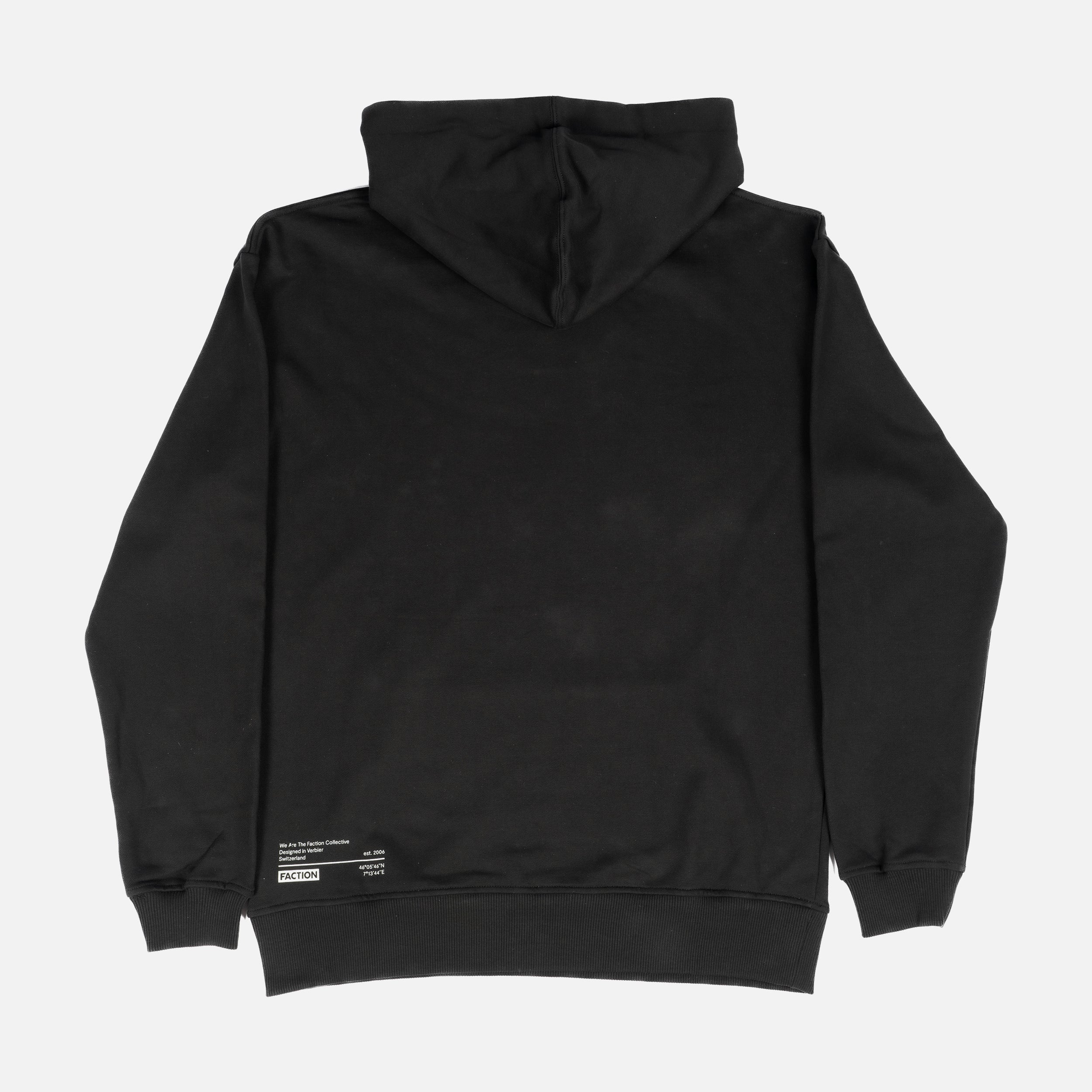 Hoodie white clearance black